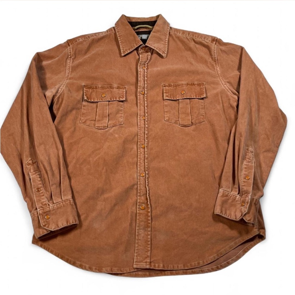 Vintage Quicksilver Edition Corduroy Button Down‎ Shirt Pearl Button Size M
